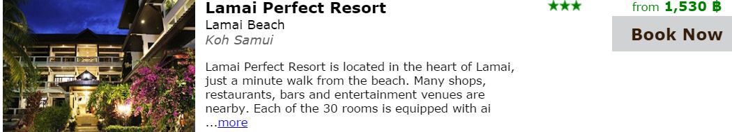Lamai-Perfect-Resort am Lamai-Beach in Koh-Samui